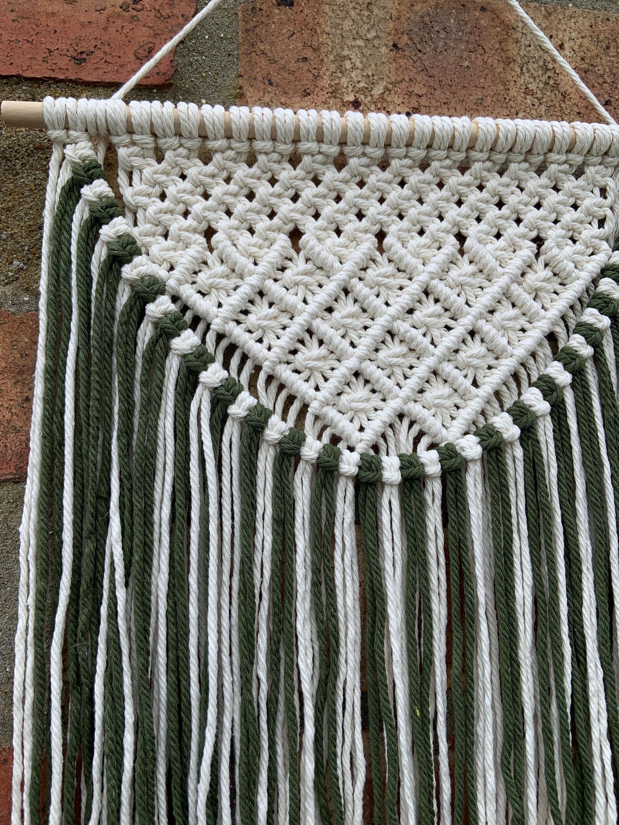 Forest Veil – Diamond Knot Macramé Wall Hanging - StylishKnots