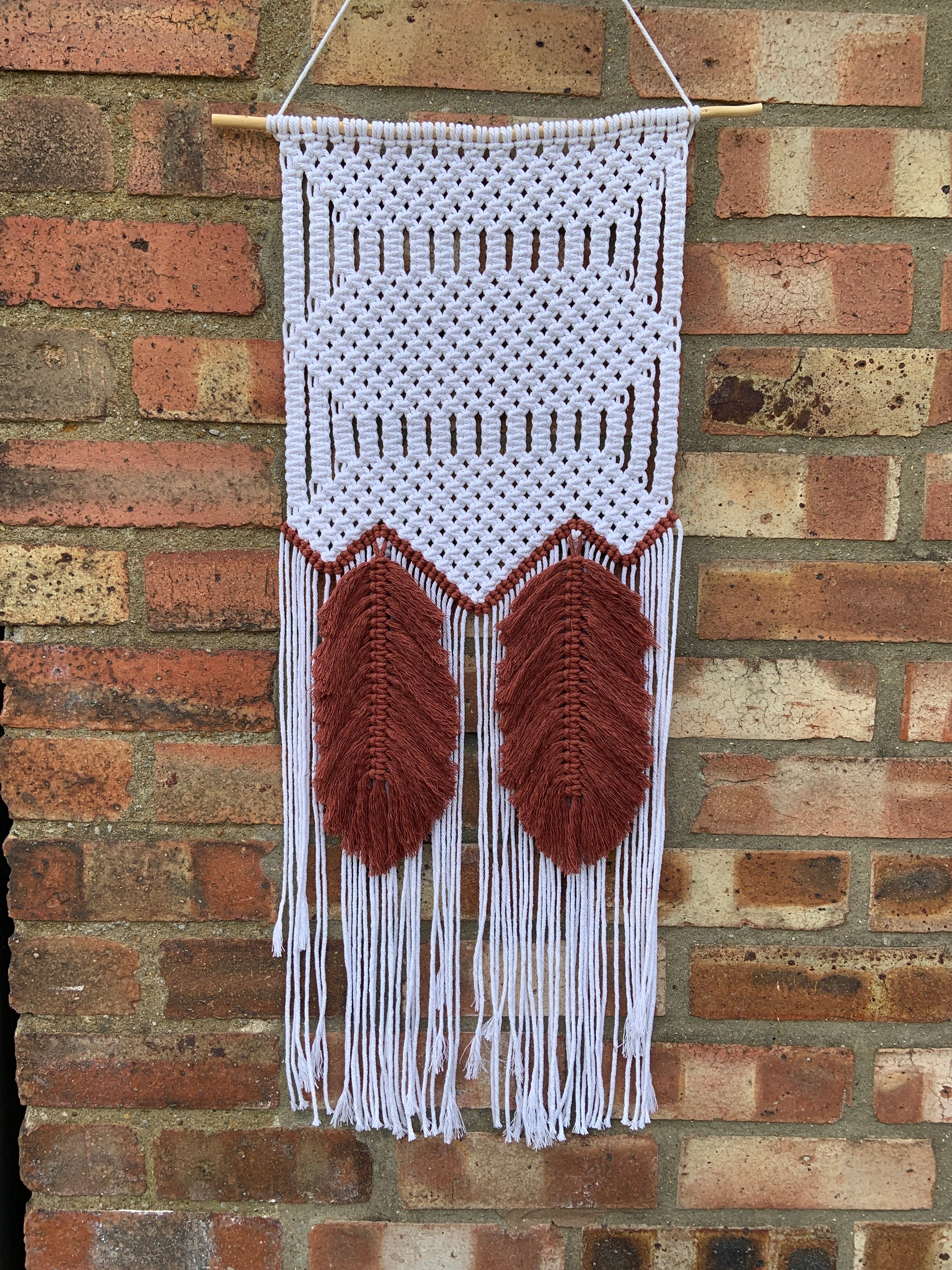 Autumn Leaves Macrame Wall Hanging