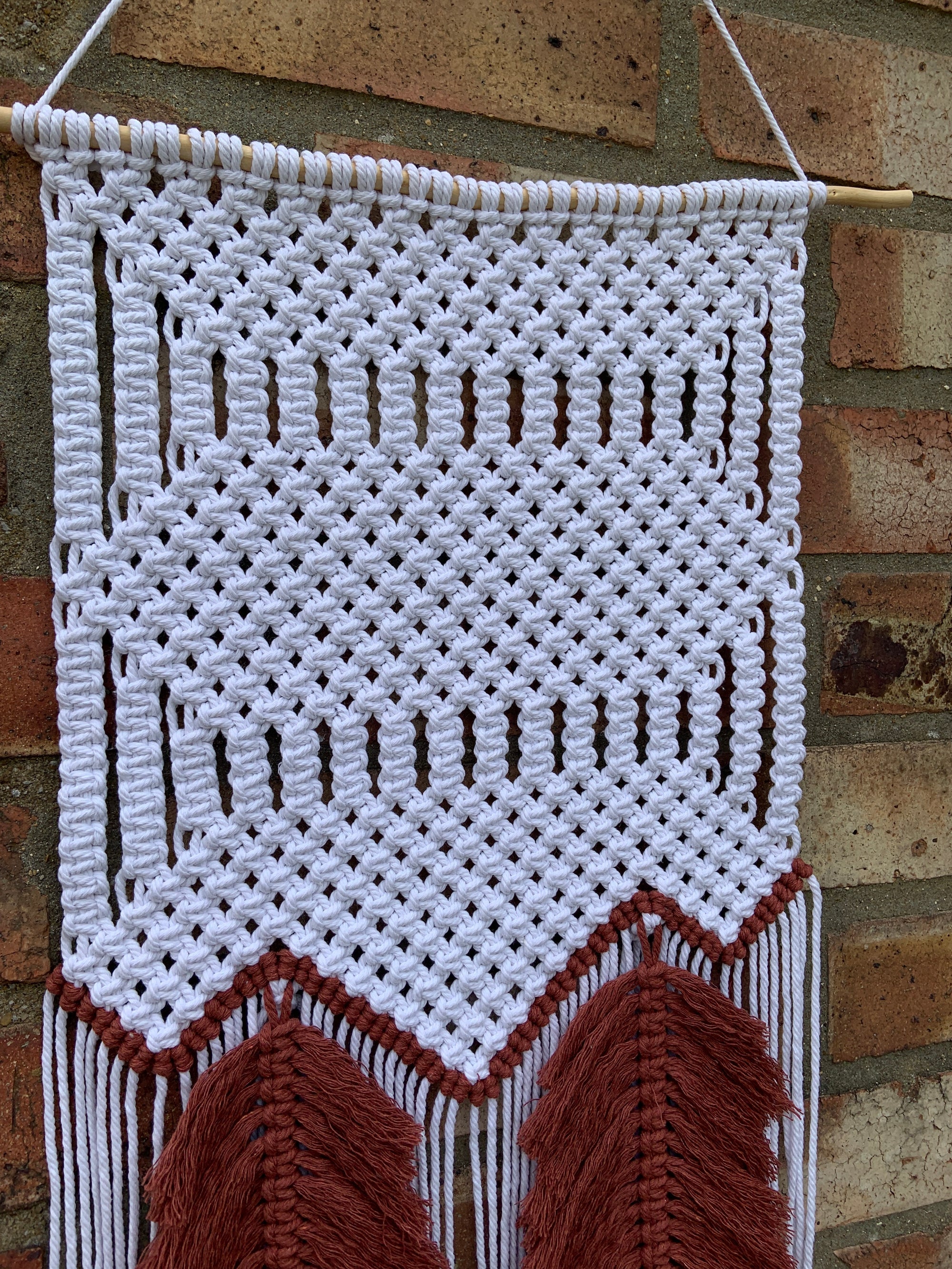 Autumn Leaves Macrame Wall Hanging