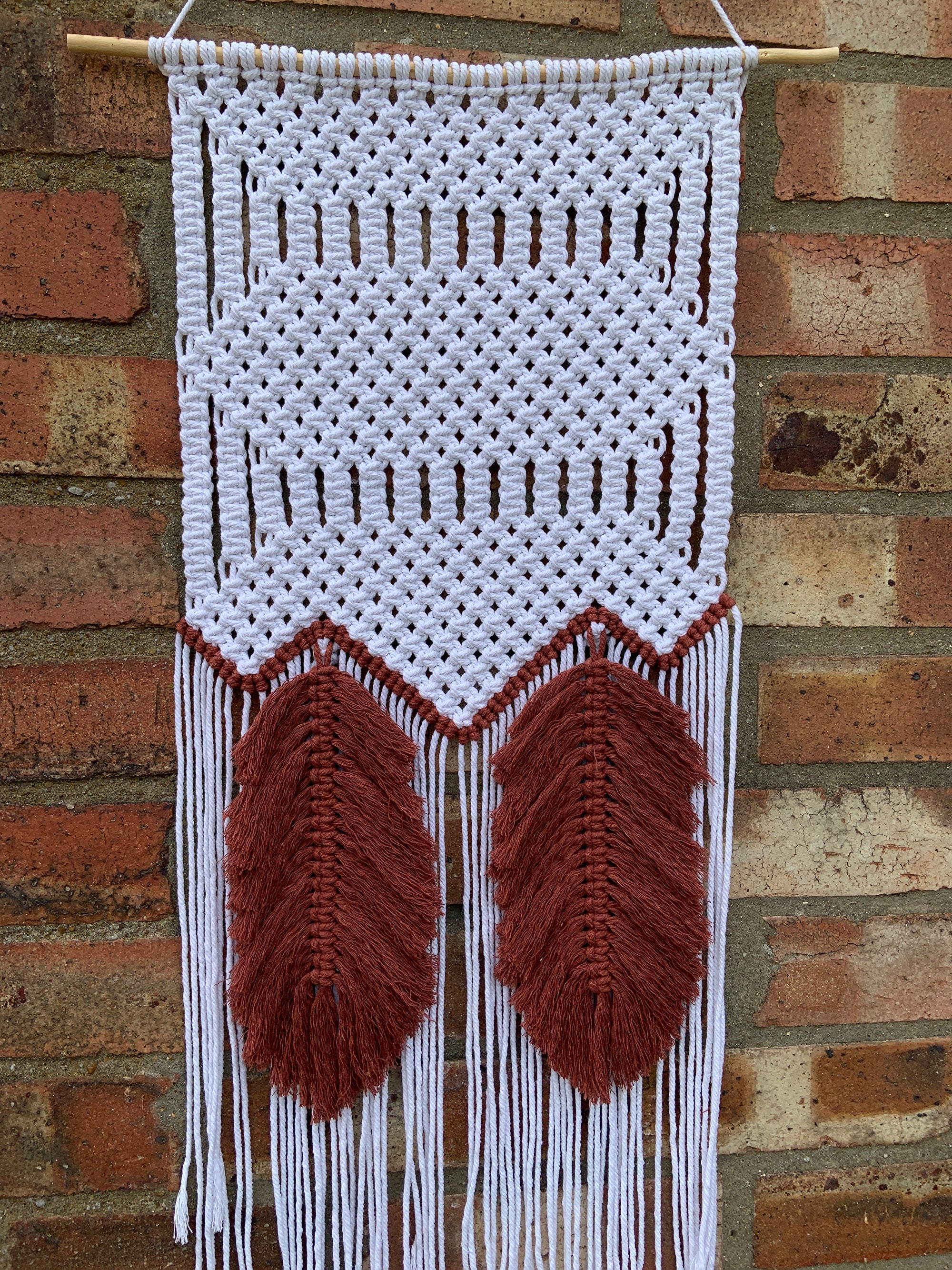 Autumn Leaves Macrame Wall Hanging