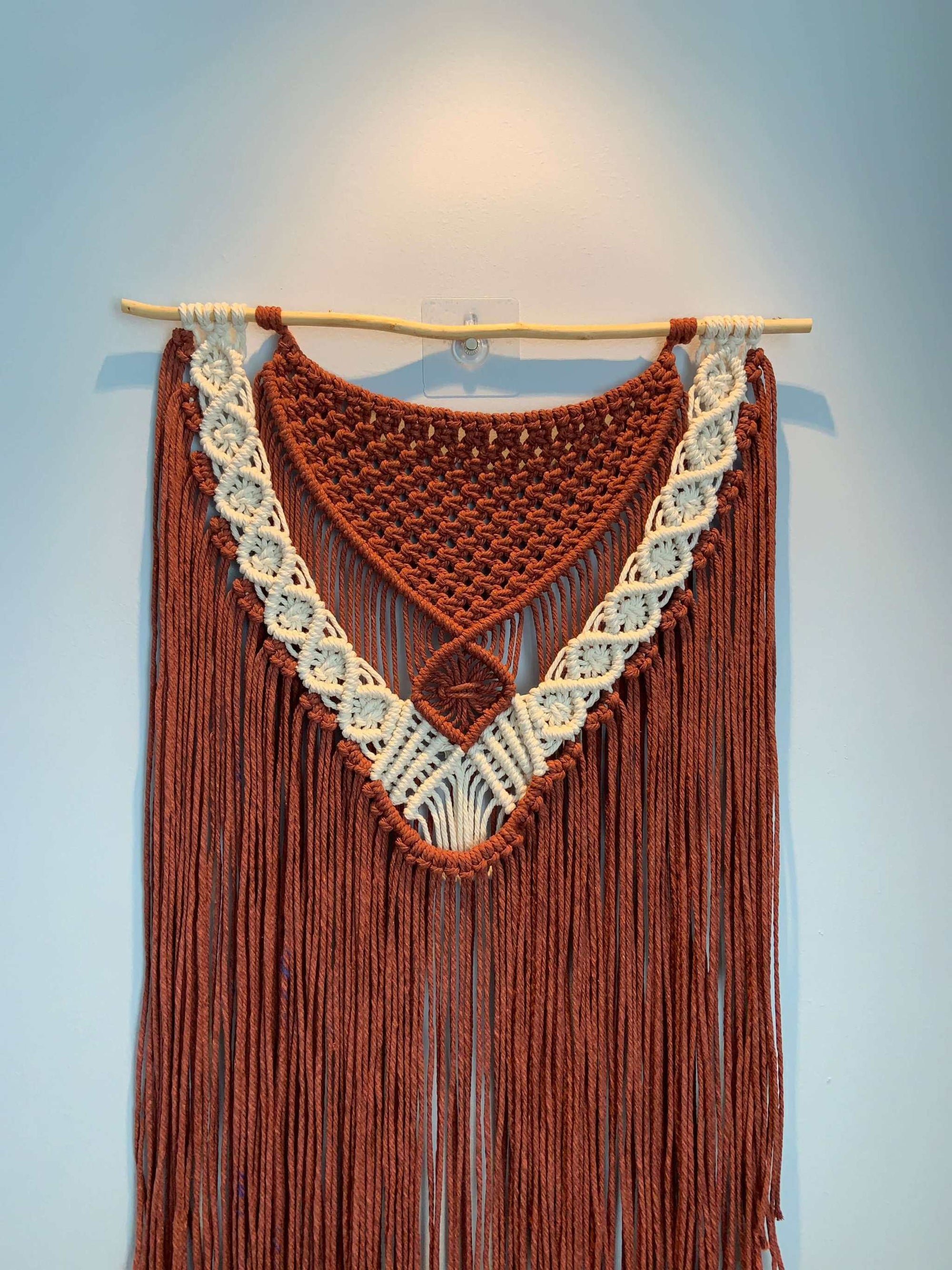 Autumnal Embrace Wall Hanging Rustic Sienna - Macrame