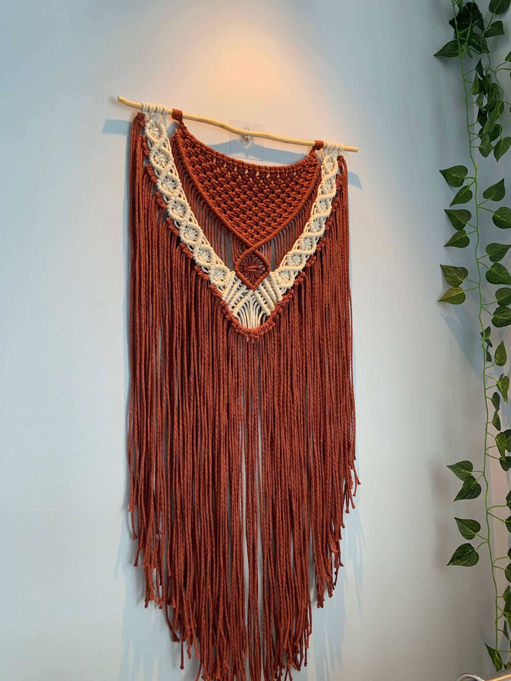 Autumnal Embrace Wall Hanging Rustic Sienna - Macrame