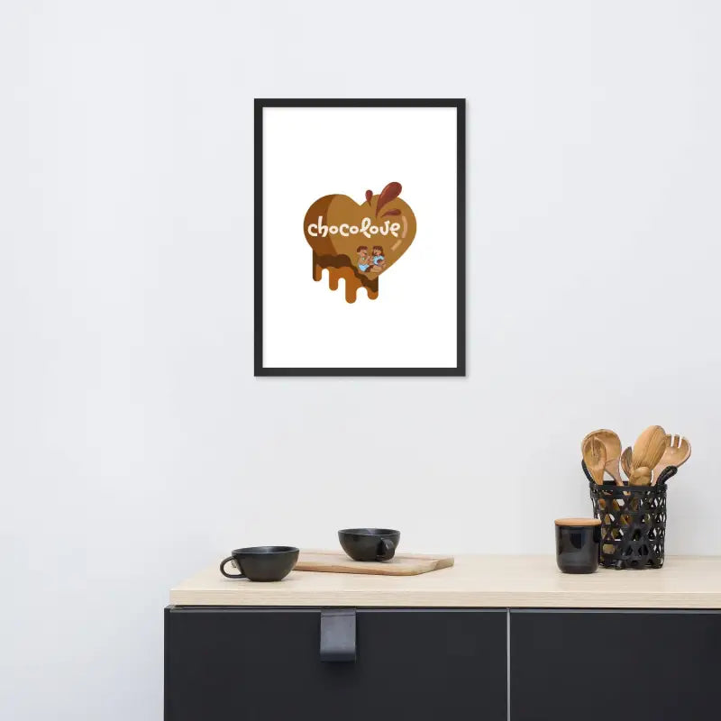 Chocolove Framed Art: Kitchen Decor - Black / 18″×24″ - Poster