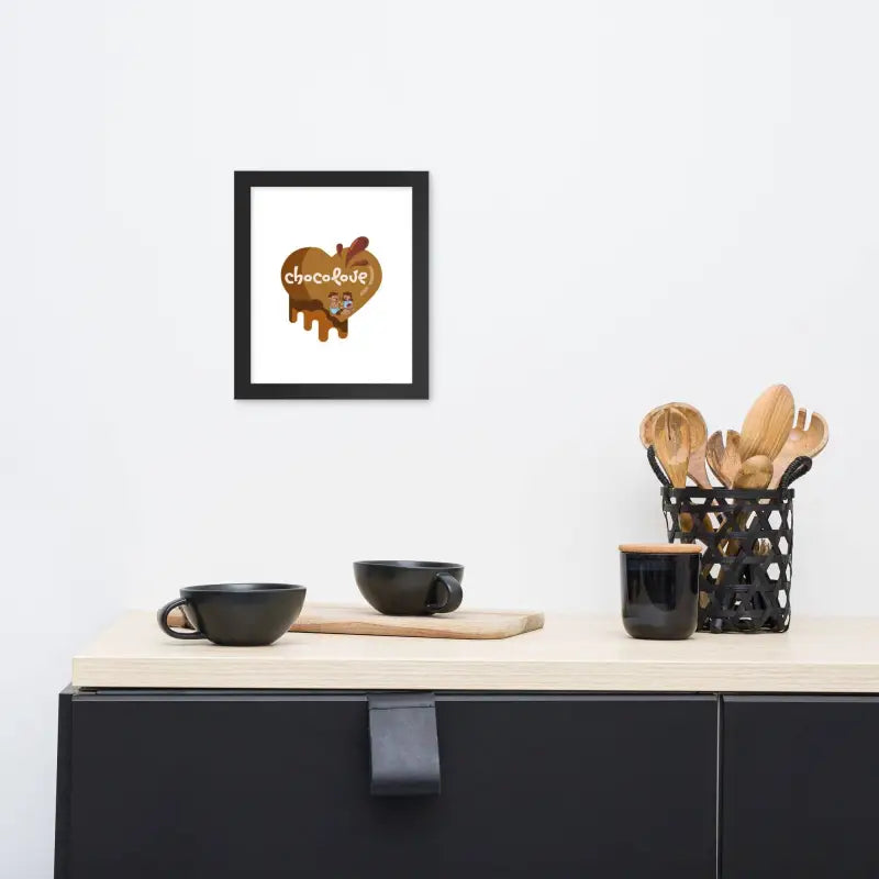 Chocolove Framed Art: Kitchen Decor - Black / 8″×10″ - Poster