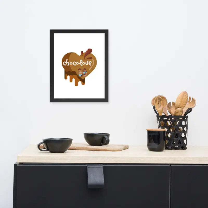 Chocolove Framed Art: Kitchen Decor - Black / 11″×14″ - Poster