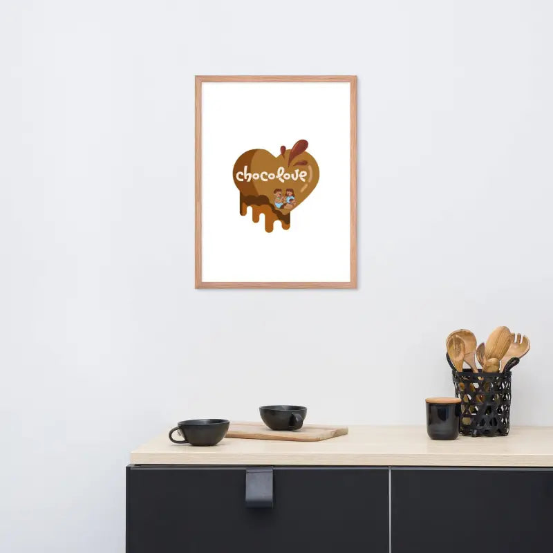 Chocolove Framed Art: Kitchen Decor - Red Oak / 18″×24″ - Poster
