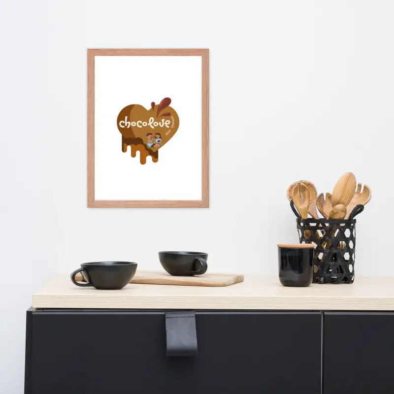 Chocolove Framed Art: Kitchen Decor - Red Oak / 12″×16″ - Poster