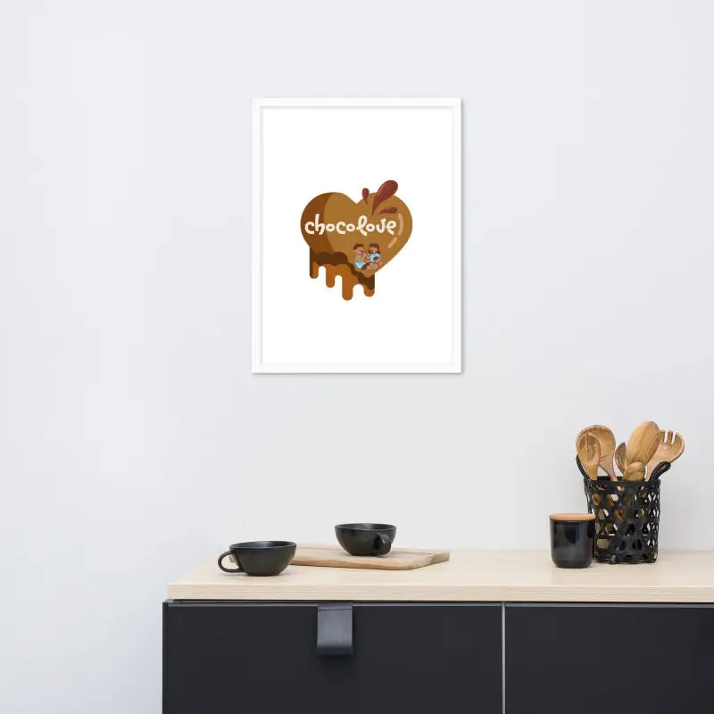 Chocolove Framed Art: Kitchen Decor - White / 18″×24″ - Poster