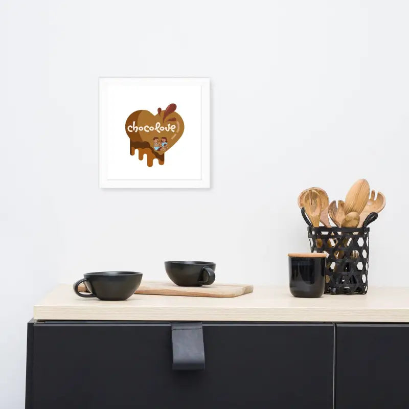Chocolove Framed Art: Kitchen Decor - White / 10″×10″ - Poster