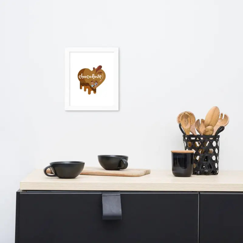 Chocolove Framed Art: Kitchen Decor - White / 8″×10″ - Poster