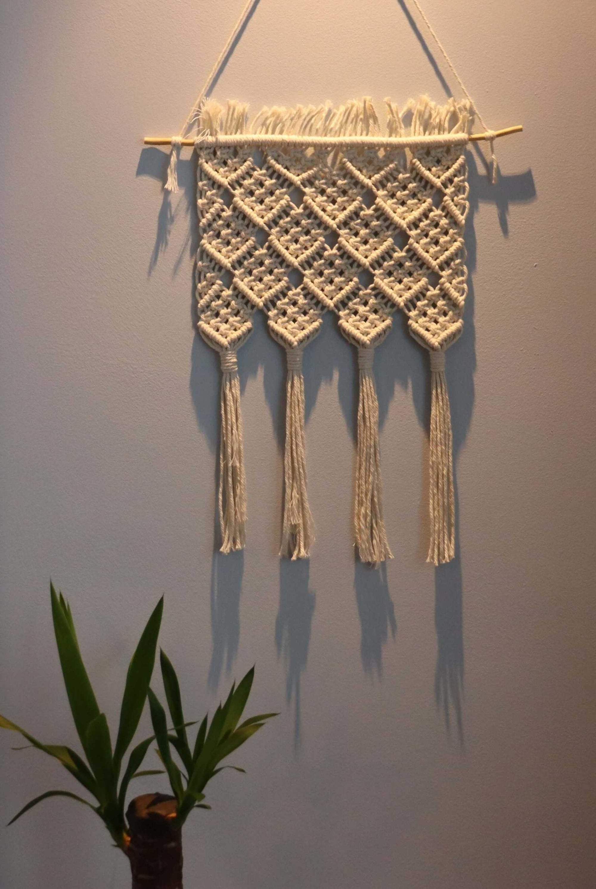 Creamy Weave Macrame Wall Hanging