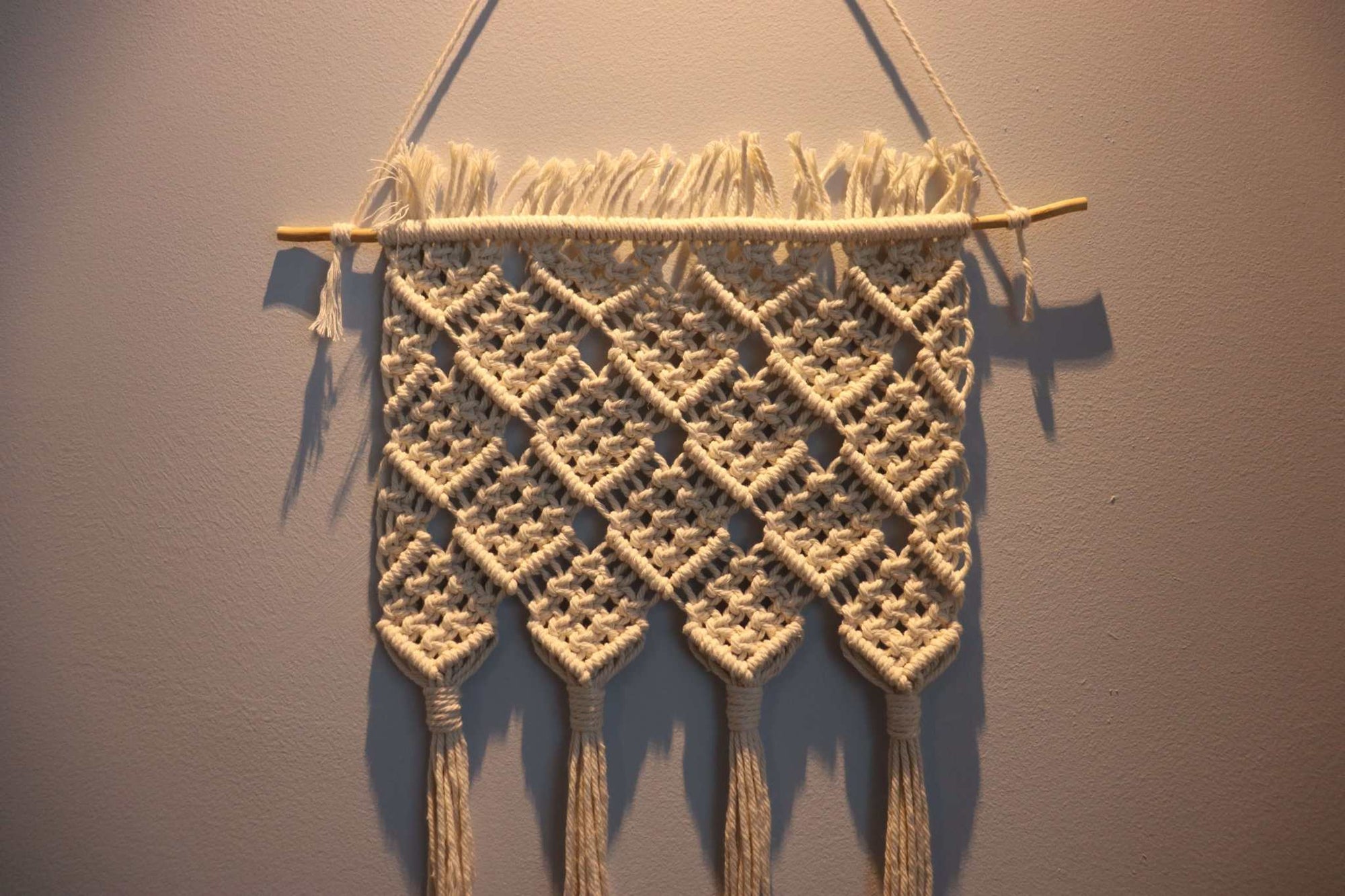 Creamy Weave Macrame Wall Hanging