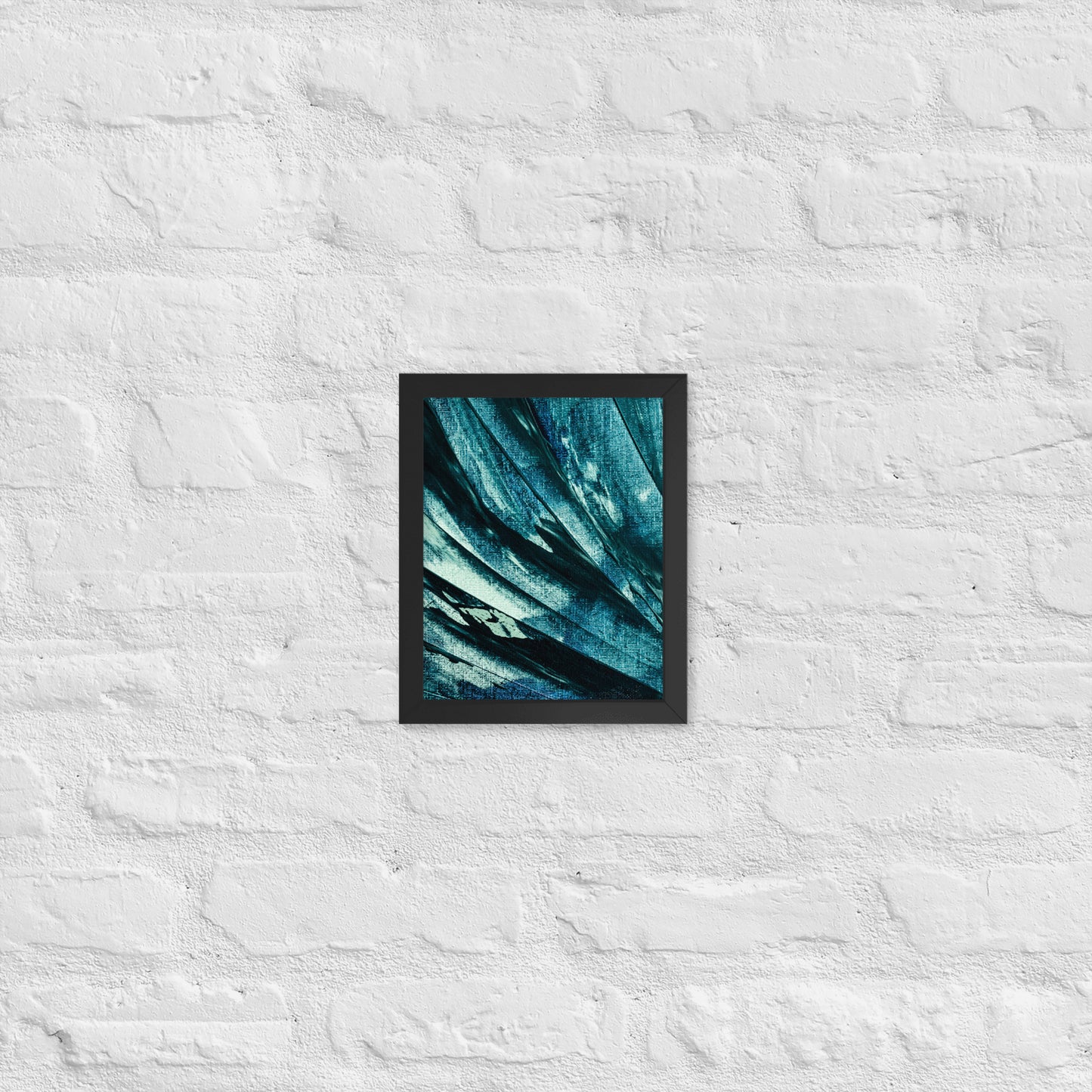 Azure Flow – Abstract Brushstroke Art Poster for Modern & Minimalist Decor - StylishKnots