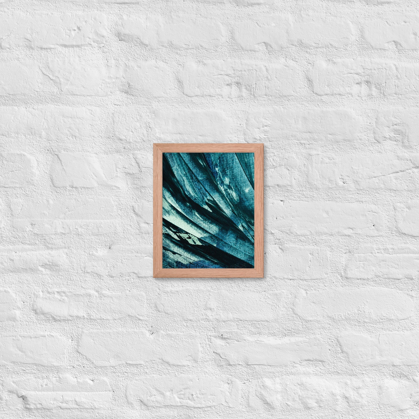 Azure Flow – Abstract Brushstroke Art Poster for Modern & Minimalist Decor - StylishKnots