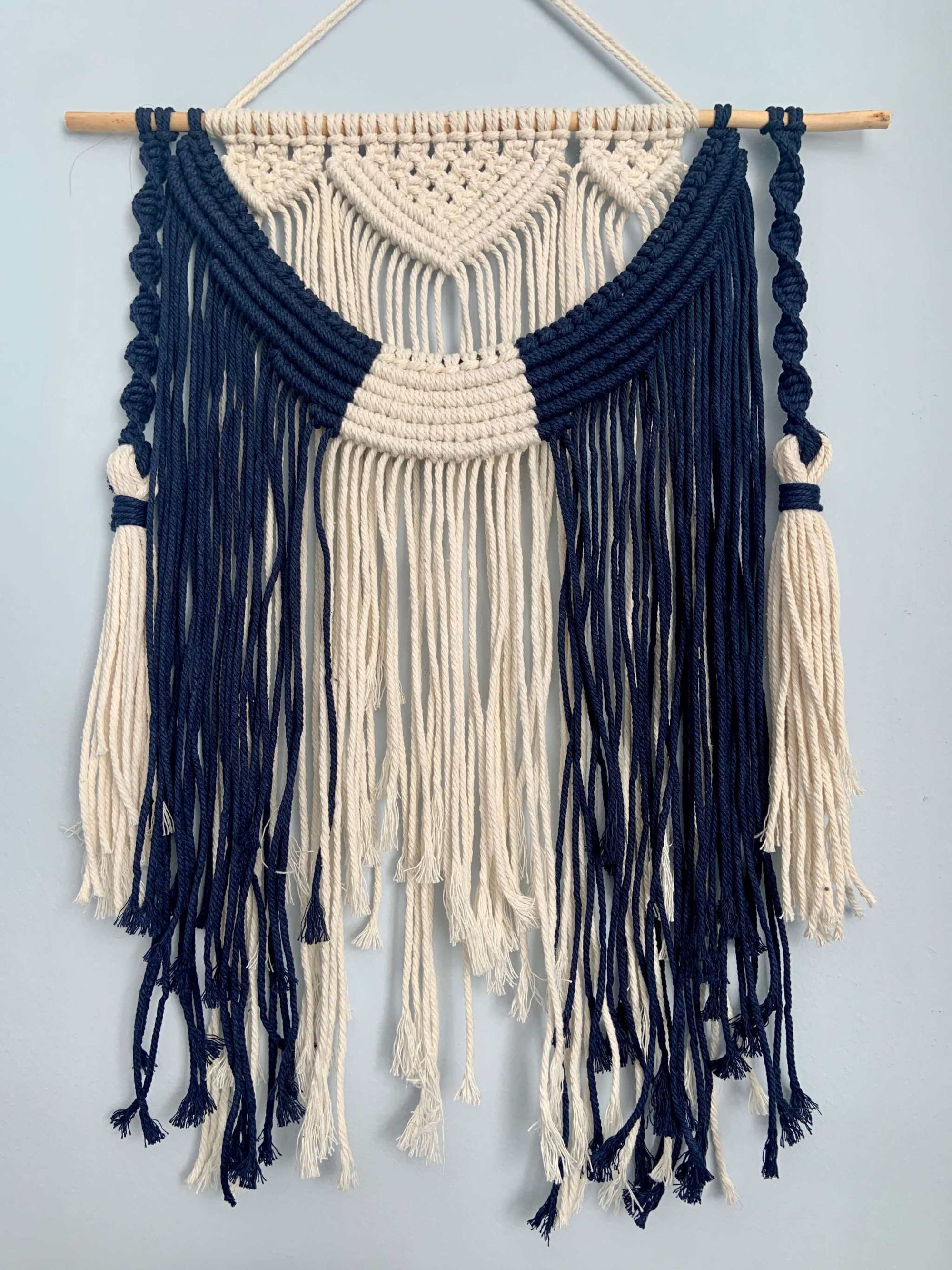 Nautical Knots Cream Macrame Wall Hanging