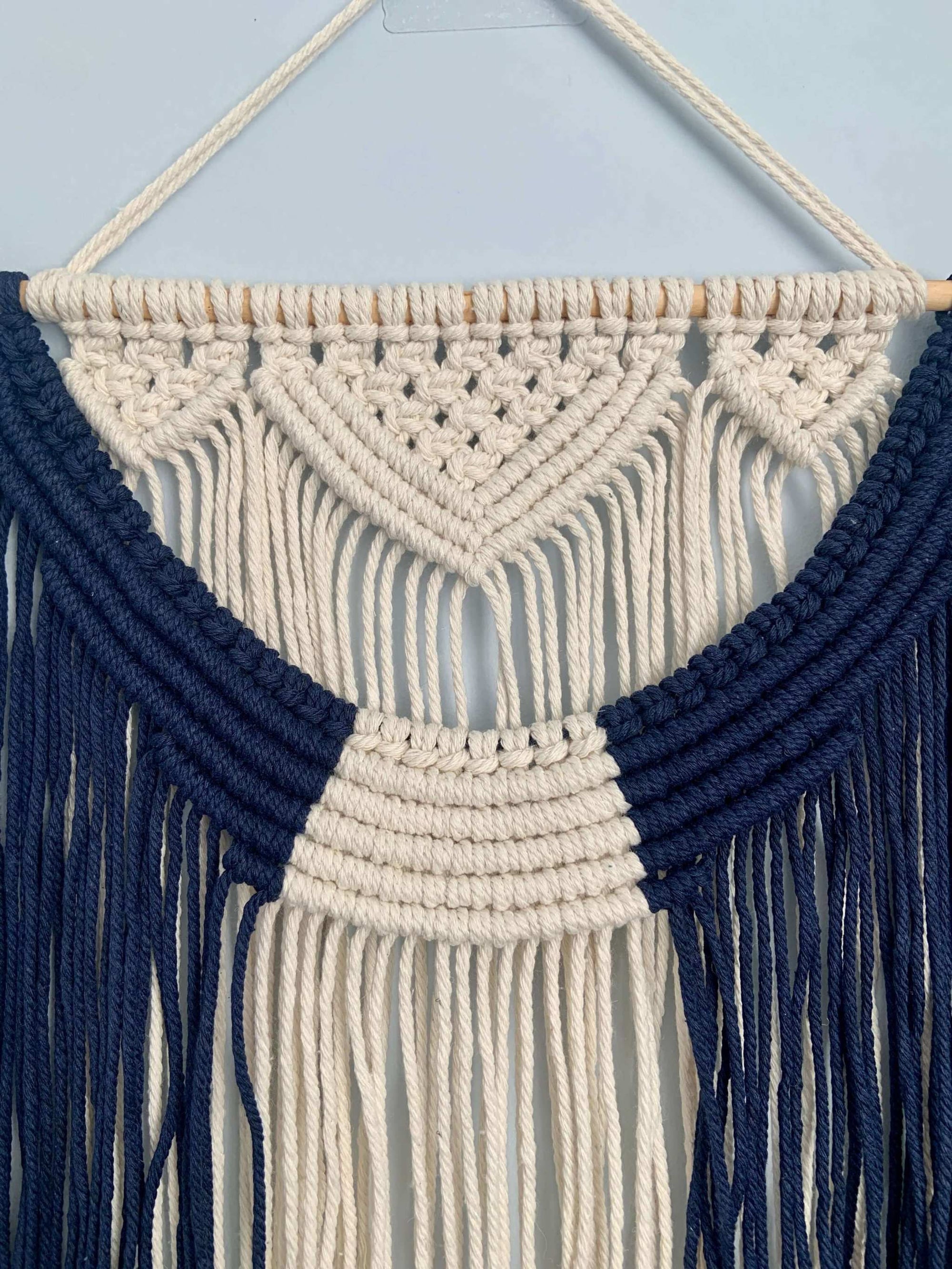 Nautical Knots Cream Macrame Wall Hanging