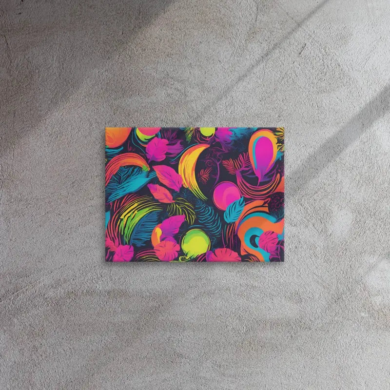 Neon Jungle Dream Canvas Art - 12’’ x 16’’