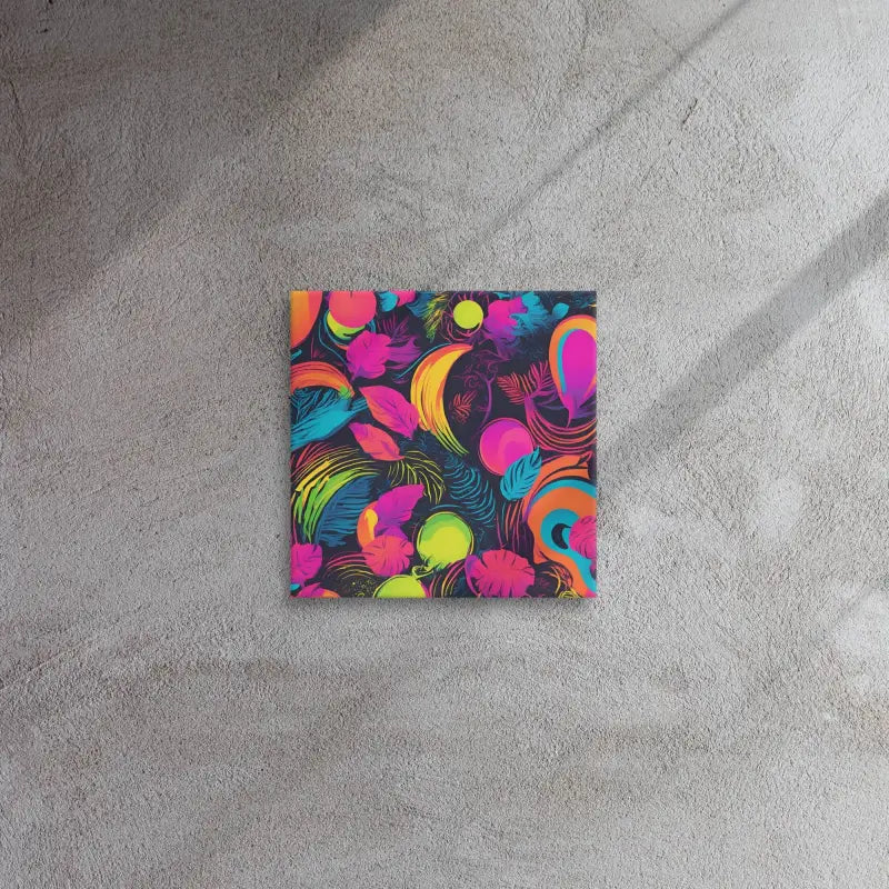 Neon Jungle Dream Canvas Art - 12″ x