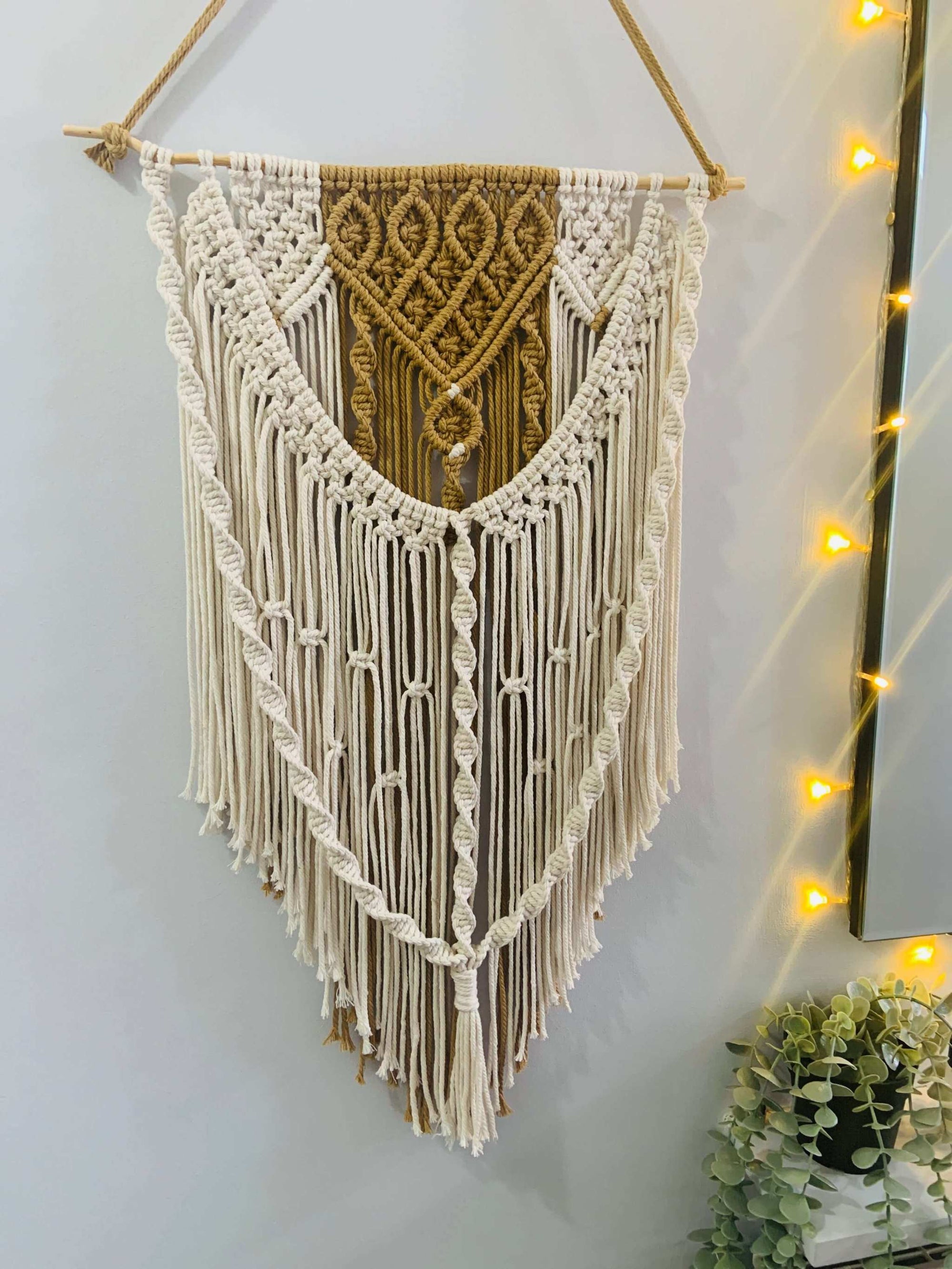 Neutral Elegance Macrame Wall Hanging