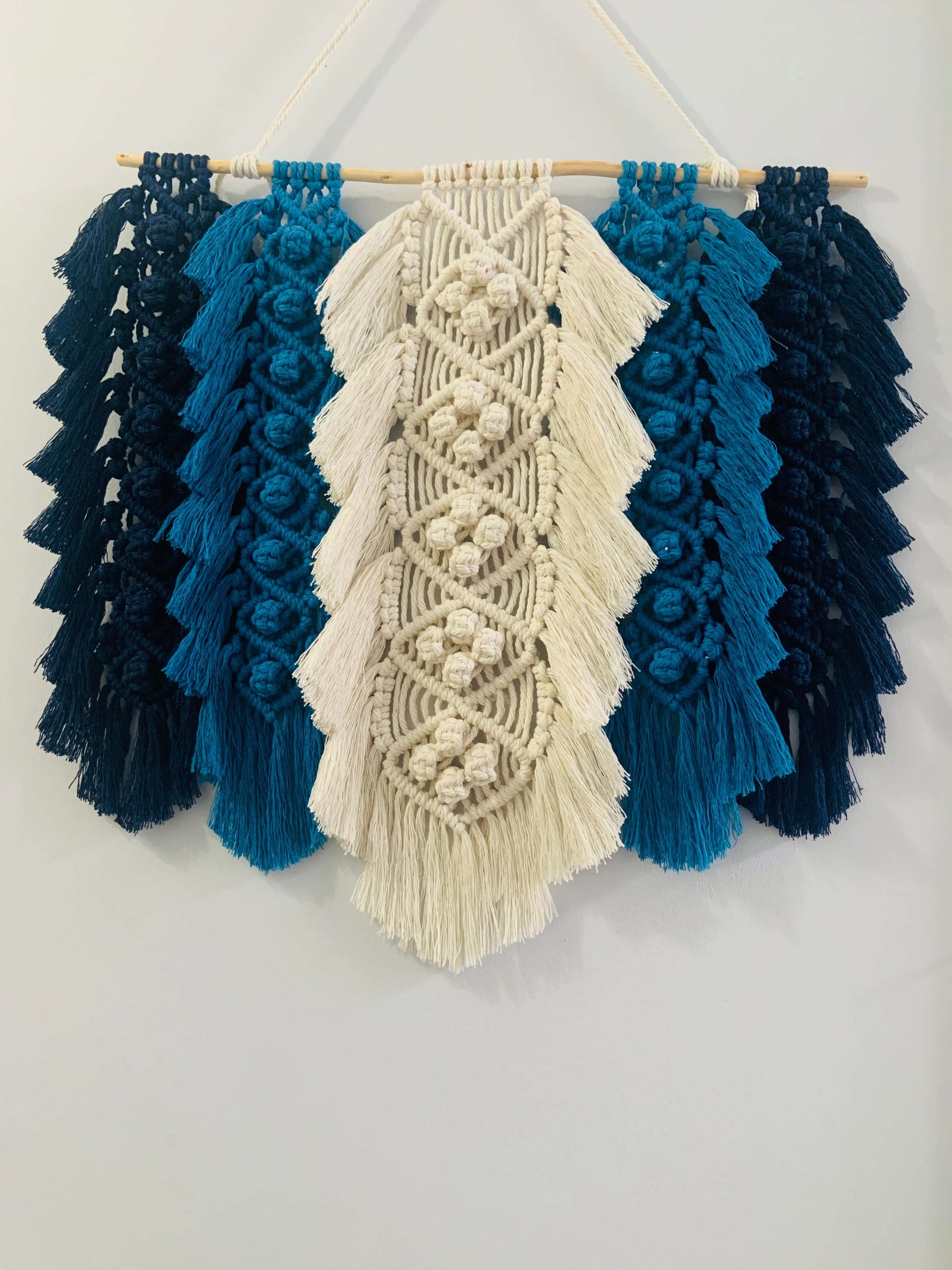 Oceanic Flair Macrame Wall Accent - Hanging