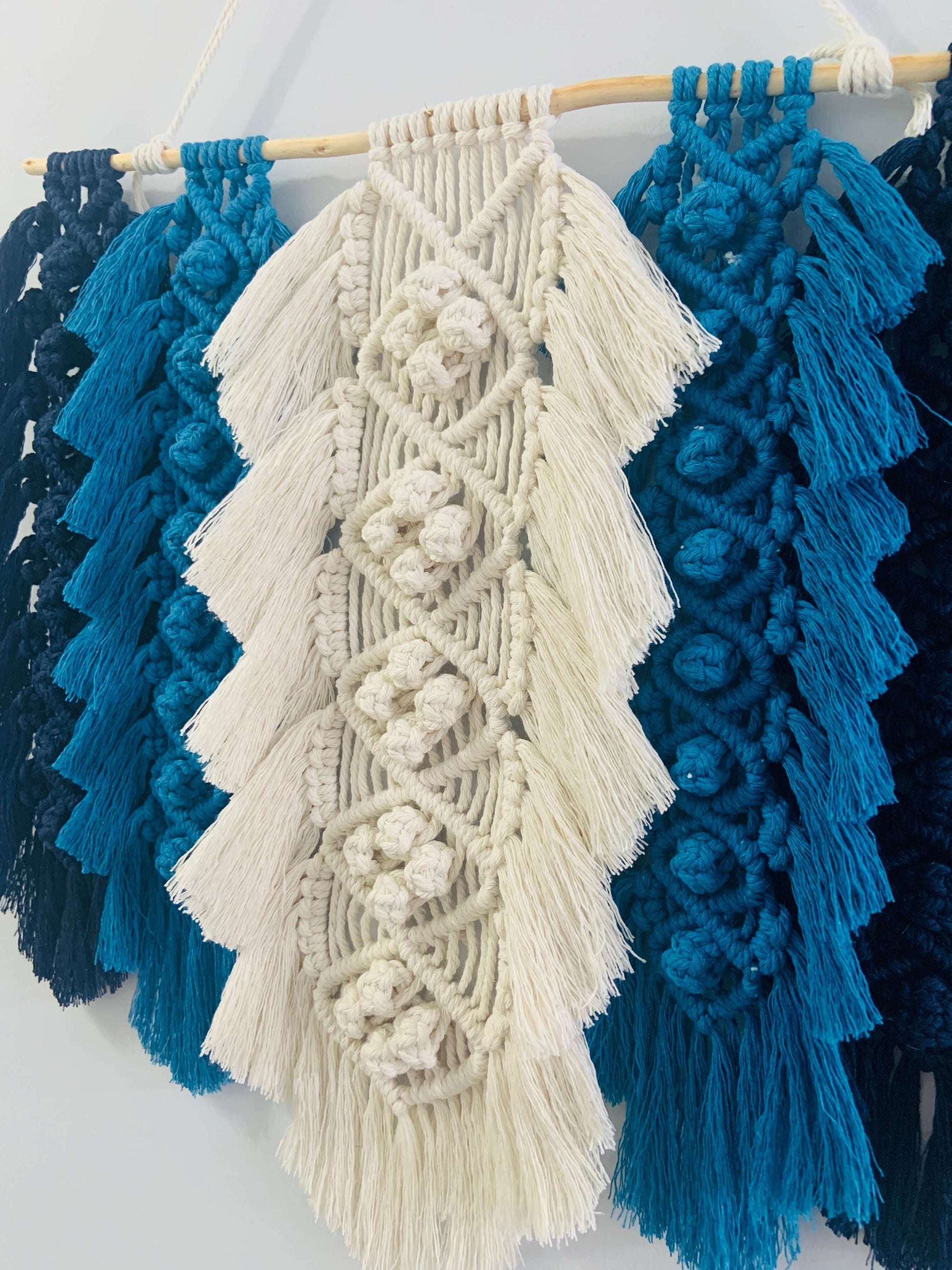 Oceanic Flair Macrame Wall Accent - Hanging