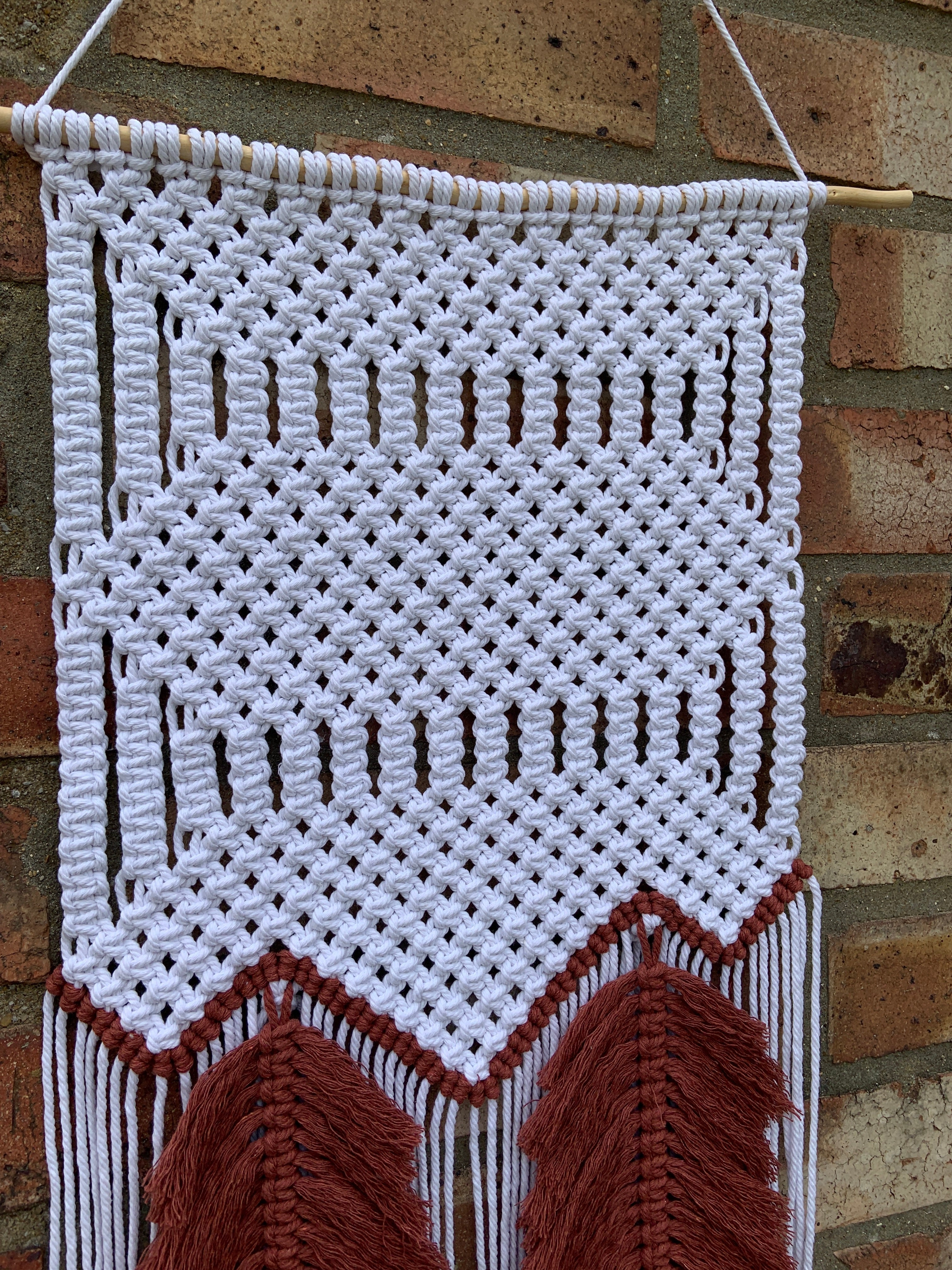 Autumn Leaves Macrame Wall Hanging