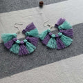 Twilight Twist Macrame Hoop Earrings - StylishKnots
