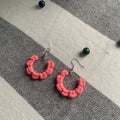 Knotted Mini Macrame Hoop Earrings - StylishKnots