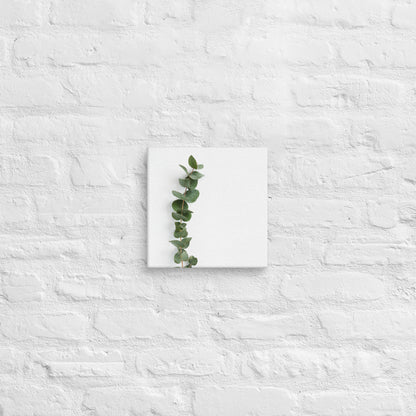 Minimalist Eucalyptus Leaf Canvas – Modern Botanical Wall Decor - StylishKnots