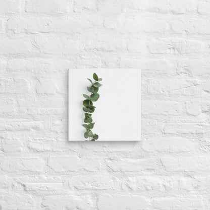Minimalist Eucalyptus Leaf Canvas – Modern Botanical Wall Decor - StylishKnots