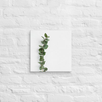Minimalist Eucalyptus Leaf Canvas – Modern Botanical Wall Decor - StylishKnots