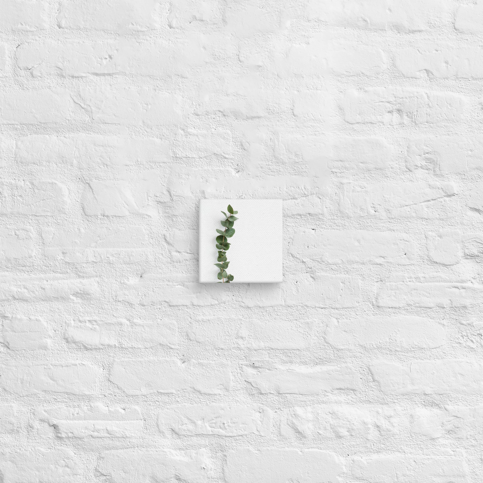 Minimalist Eucalyptus Leaf Canvas – Modern Botanical Wall Decor - StylishKnots