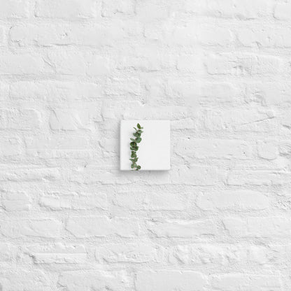 Minimalist Eucalyptus Leaf Canvas – Modern Botanical Wall Decor - StylishKnots