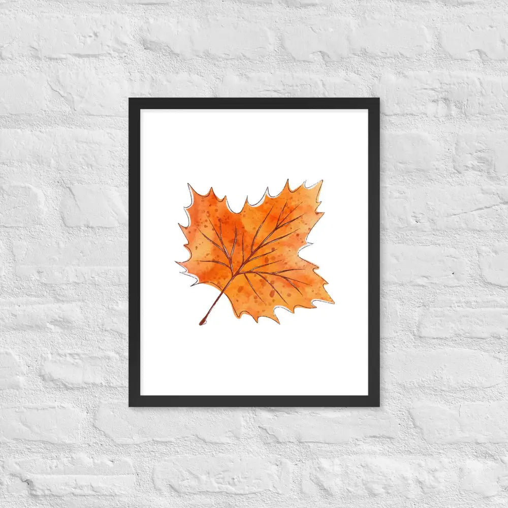 Autumn Essence Framed Poster - Black / 16″×20″