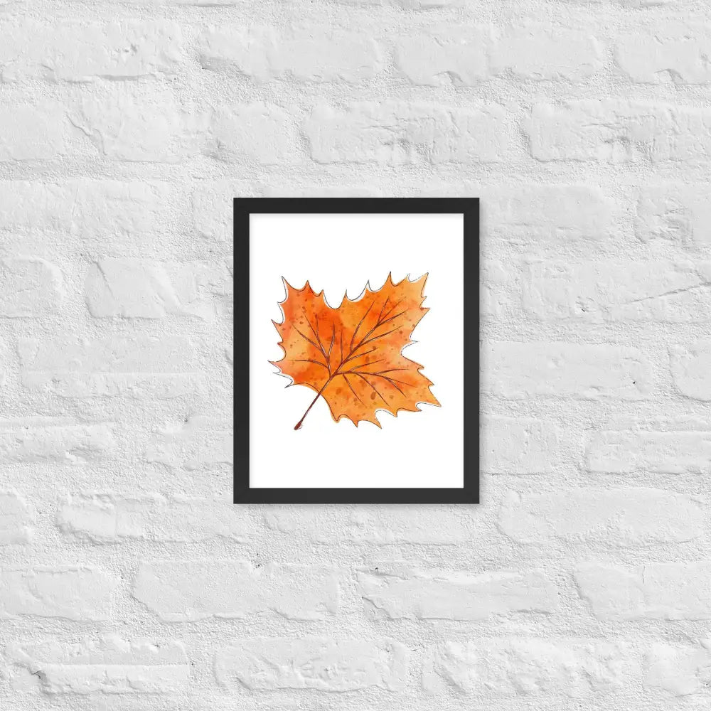 Autumn Essence Framed Poster - Black / 11″×14″