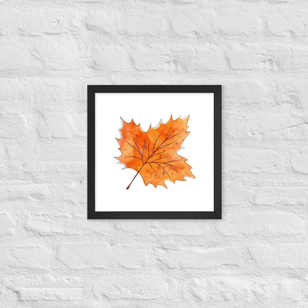 Autumn Essence Framed Poster - Black / 14″×14″