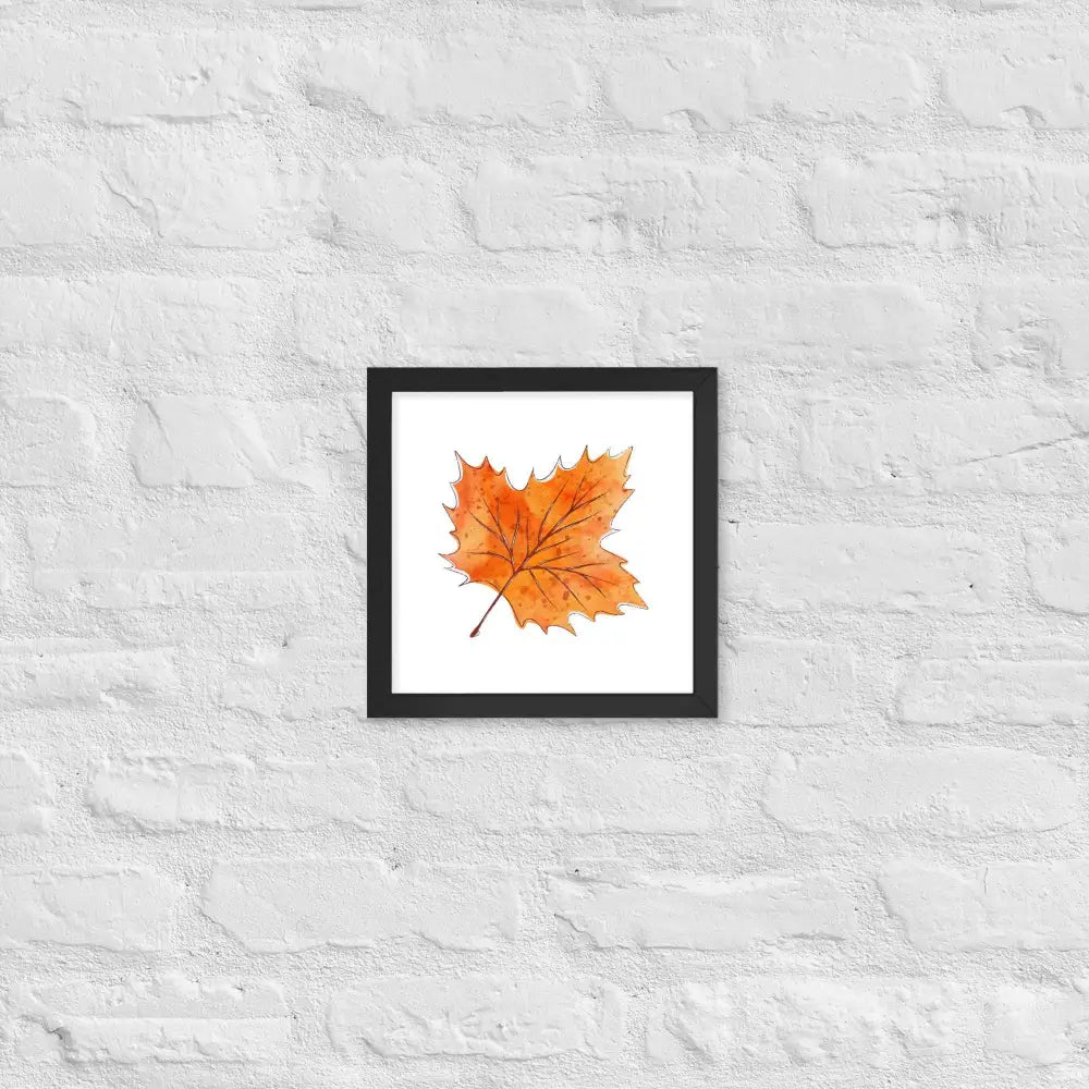 Autumn Essence Framed Poster - Black / 10″×10″