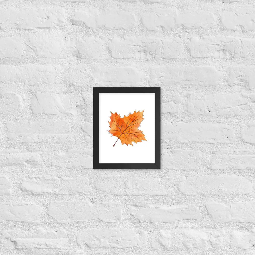 Autumn Essence Framed Poster - Black / 8″×10″