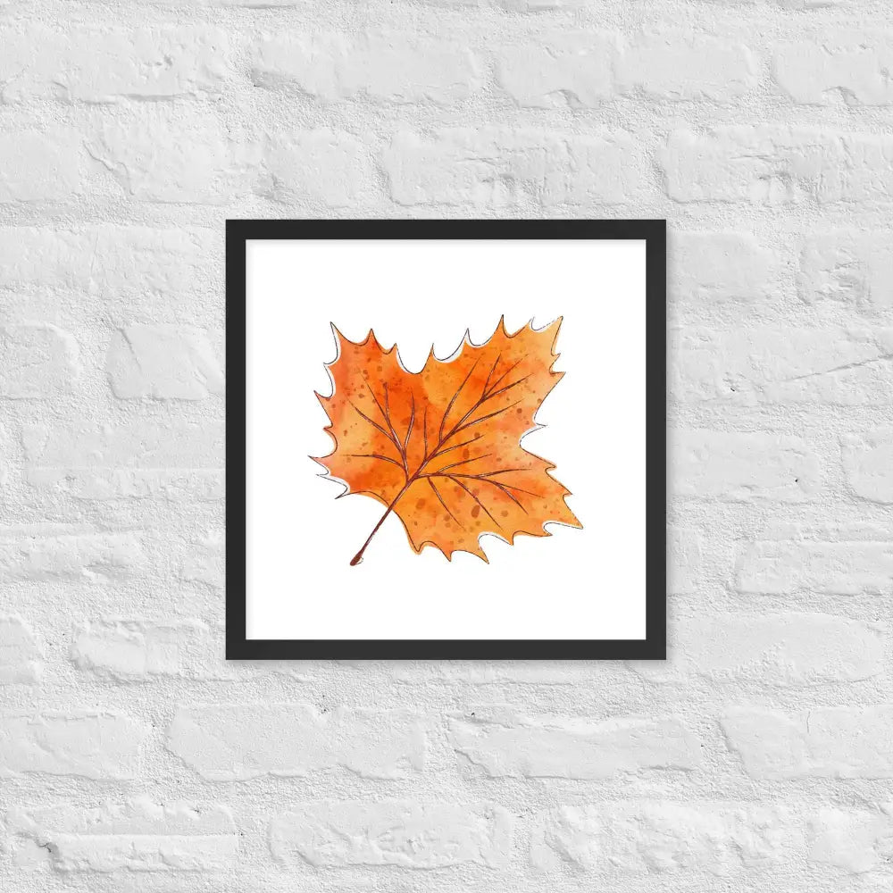 Autumn Essence Framed Poster - Black / 16″×16″