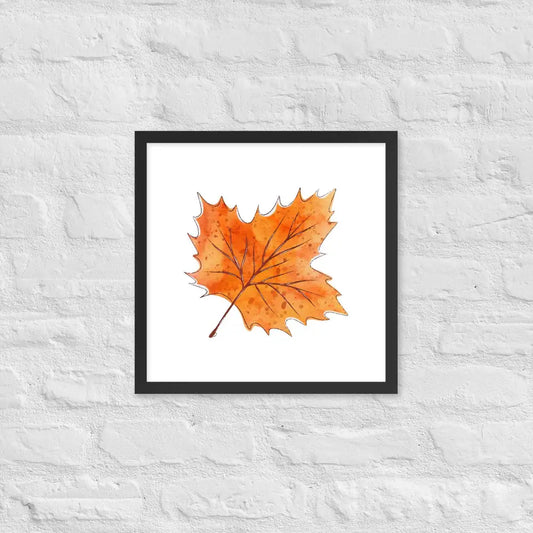 Autumn Essence Framed Poster - Black / 16″×16″