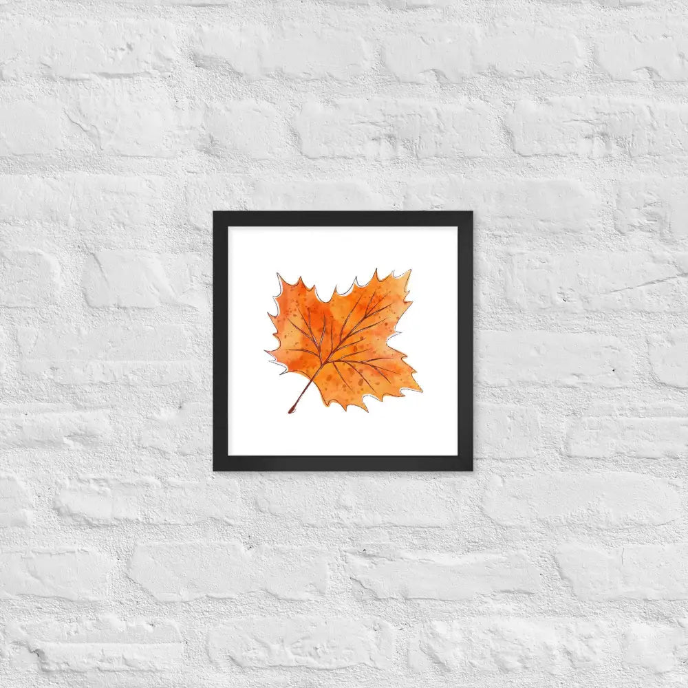 Autumn Essence Framed Poster - Black / 12″×12″