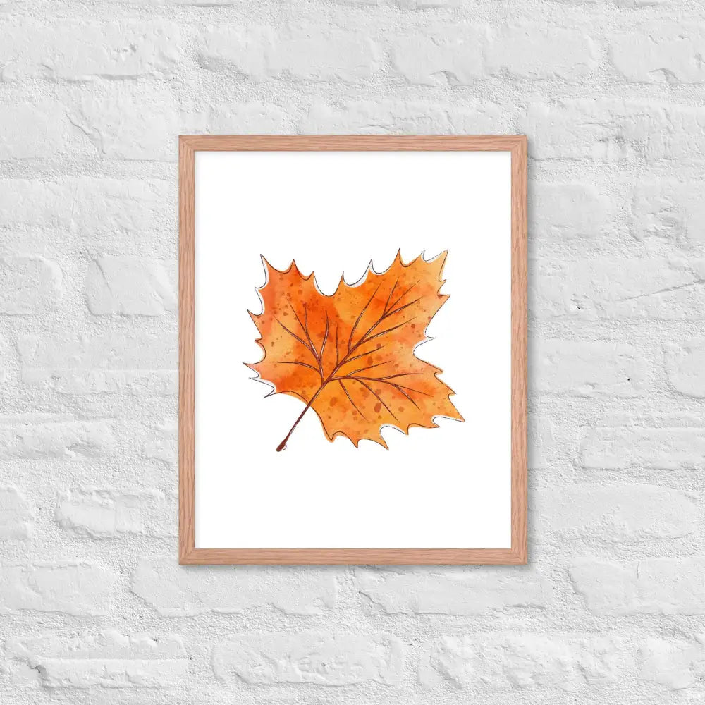 Autumn Essence Framed Poster - Red Oak / 16″×20″