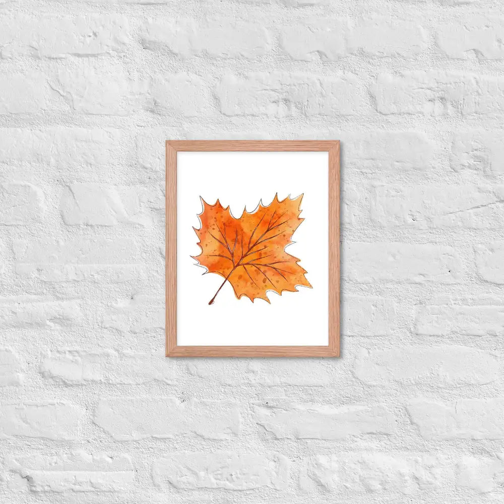 Autumn Essence Framed Poster - Red Oak / 11″×14″