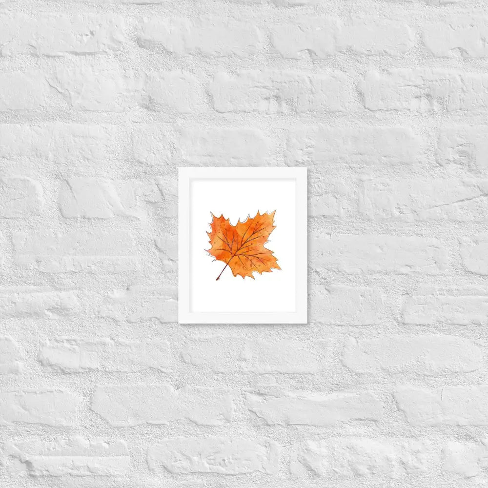 Autumn Essence Framed Poster - White / 8″×10″