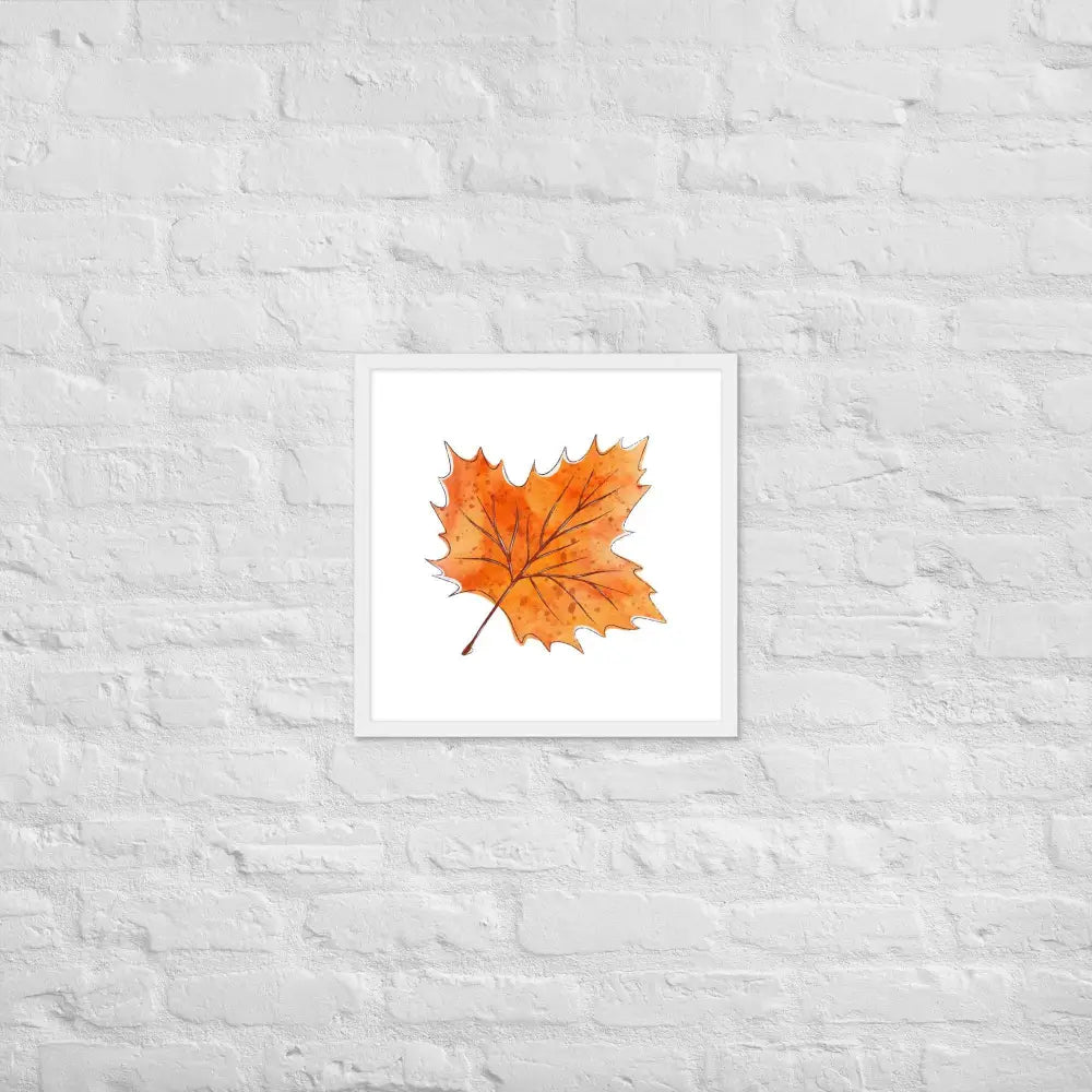Autumn Essence Framed Poster - White / 18″×18″