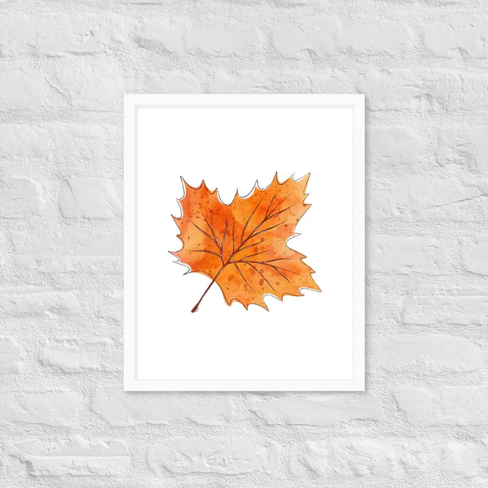 Autumn Essence Framed Poster - White / 16″×20″