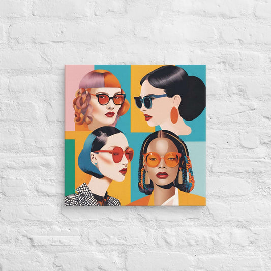 Bold & Chic: The Essence of Style - 18″×18″ - Canvas
