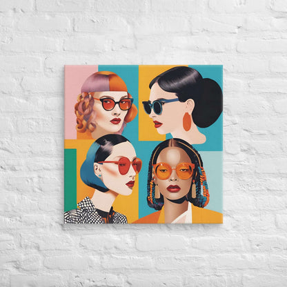 Bold & Chic: The Essence of Style - 26″×26″ - Canvas