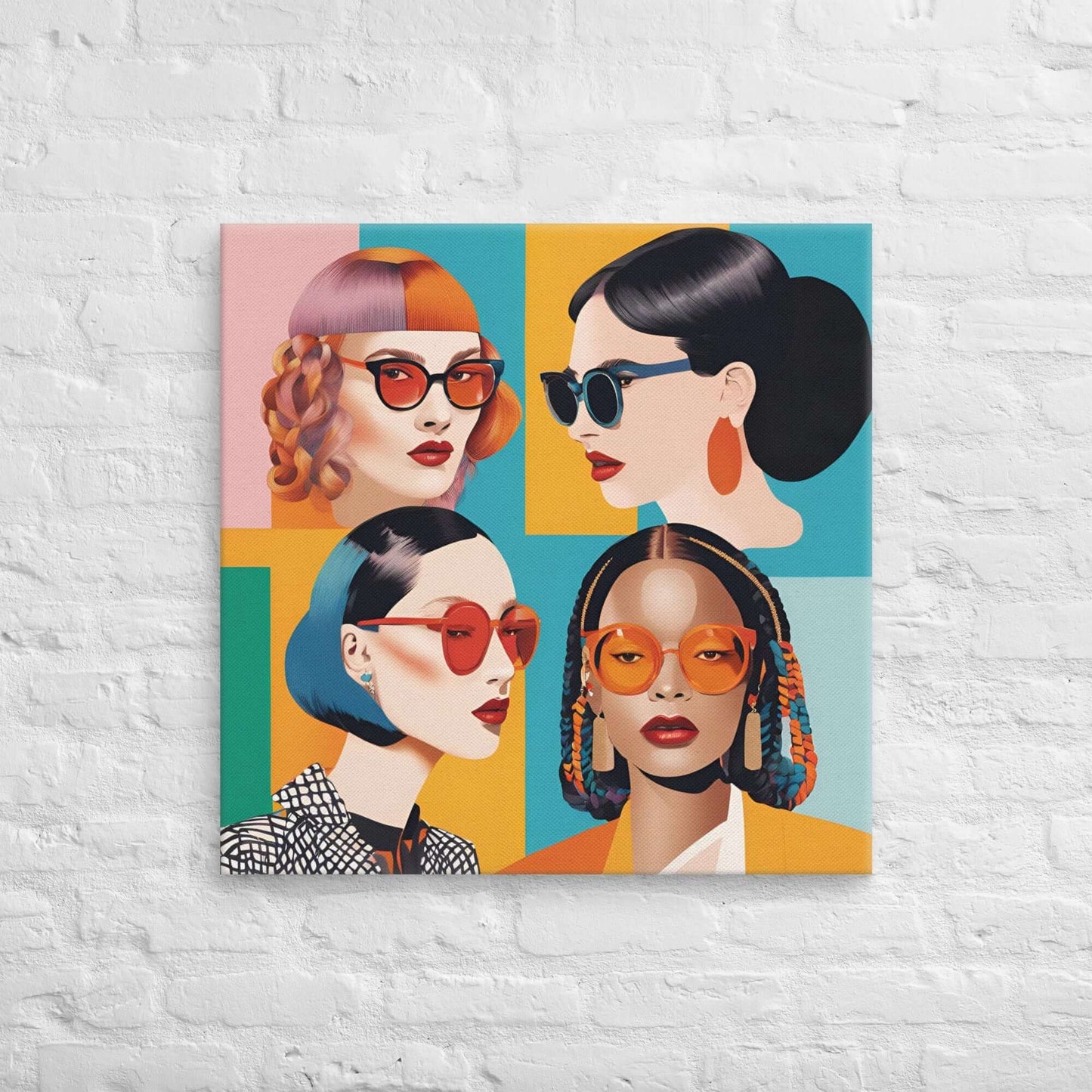 Bold & Chic: The Essence of Style - 28″×28″ - Canvas