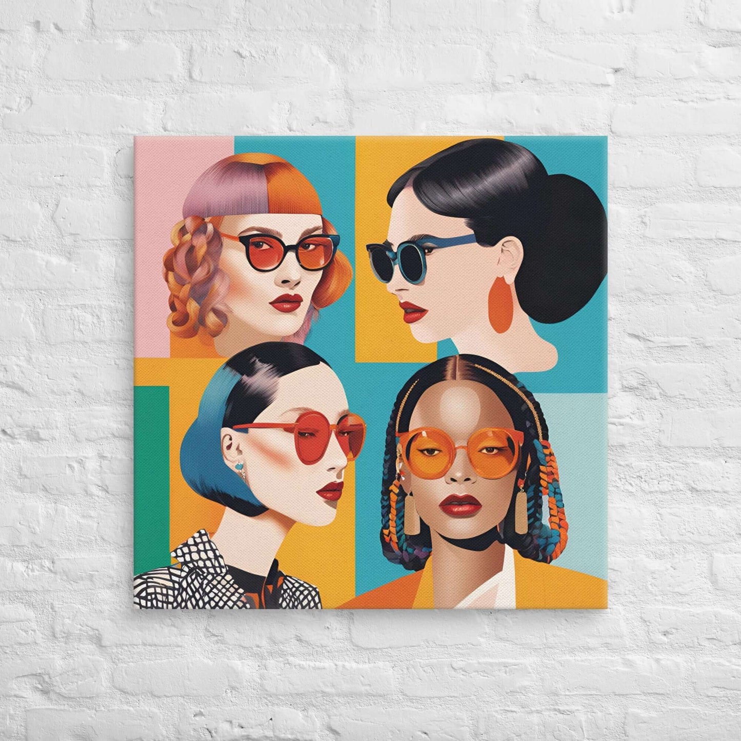 Bold & Chic: The Essence of Style - 30″×30″ - Canvas